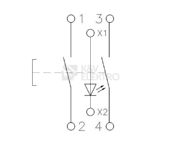 Obrázek produktu Modulové tlačítko EATON Z-PUL230/SS s LED signálkou 2NO 16A 276297 2