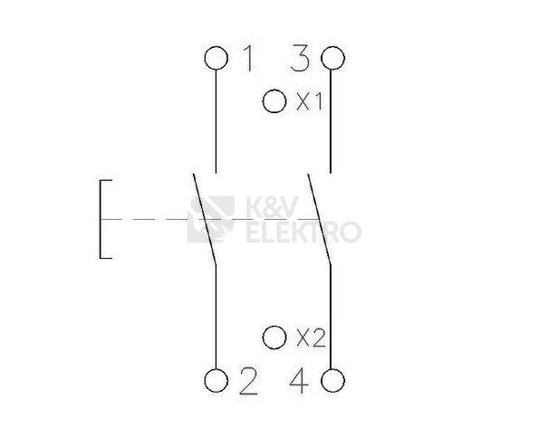 Obrázek produktu Modulové tlačítko EATON Z-PU/SS 2NO 16A 276292 2