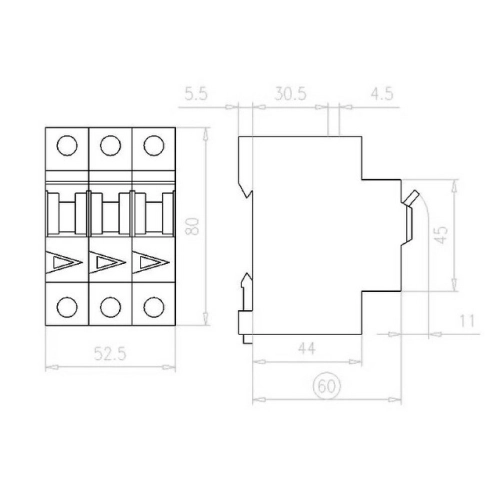 Instalační vypínač EATON ZP-A63/3 3P 63A 284908 (obrázek 4)