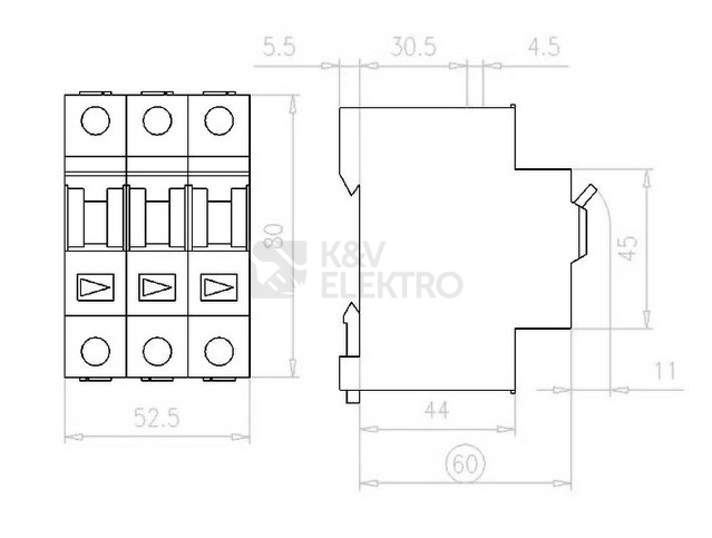 Obrázek produktu Instalační vypínač EATON IS-125/3 125A 276288 1