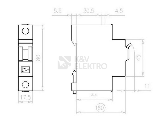 Obrázek produktu Instalační vypínač EATON IS-80/1 80A 276278 1