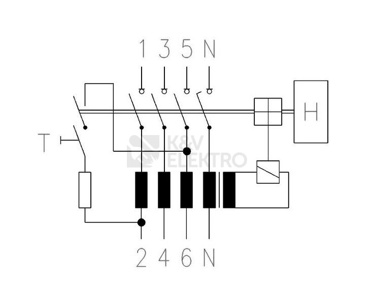 Obrázek produktu Proudový chránič EATON PF6-63/4/003 63A 30mA AC 286512 2