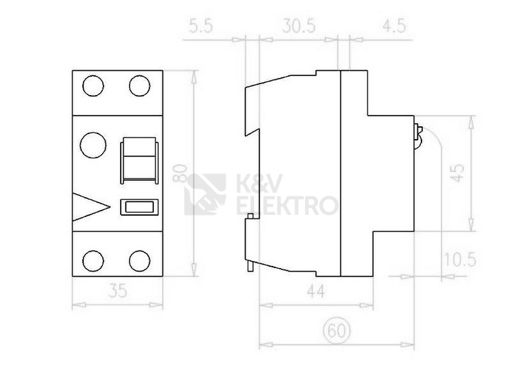 Obrázek produktu Proudový chránič EATON PF6-40/2/03 40A 300mA AC 286498 1