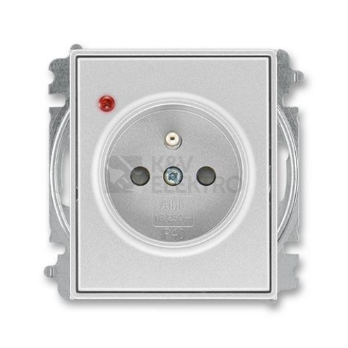 ABB Time,Time Arbo zásuvka titanová 5599E-A02357 08 s přepěťovou ochranou