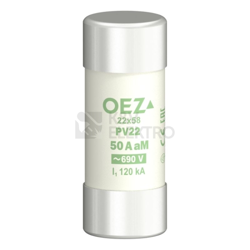 Pojistka válcová OEZ PV22 50A aM