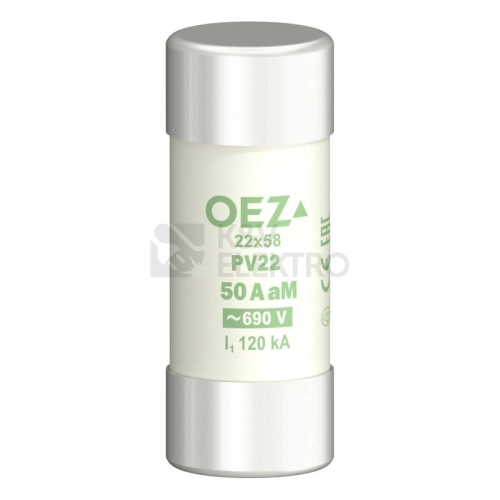 Pojistka válcová OEZ PV22 50A aM