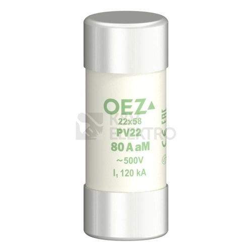 Pojistka válcová OEZ PV22 80A aM