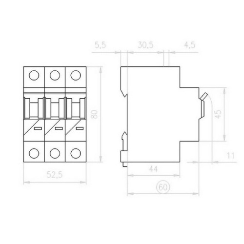 Jistič EATON PL6-C20/3 20A 286602