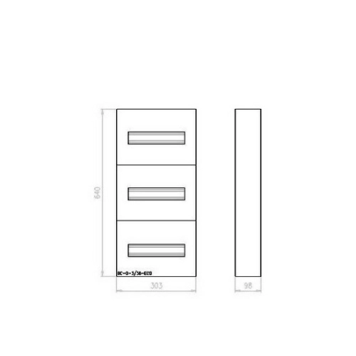 Rozvodnice EATON BC-O-3/36-ECO na omítku průhledné dveře 36M 284640 (obrázek 4)