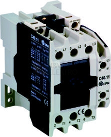 Obrázek produktu Stykač 40A 3P Elektropřístroj C40.11 220-230V/50HZ 1NO+1NC 0