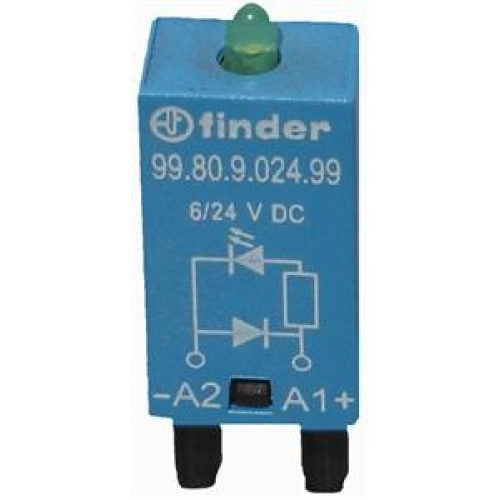 Modul Finder 99.80.9.024.99 s led ochrannou diodou 6-24 V DC