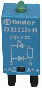 Obrázek produktu Modul Finder 99.80.9.024.99 s led ochrannou diodou 6-24 V DC 0