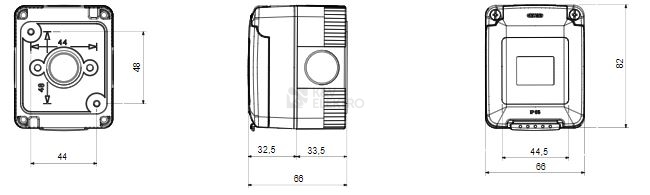 Obrázek produktu Gewiss 27 Combi zásuvka IP55 šedá GW27845 1