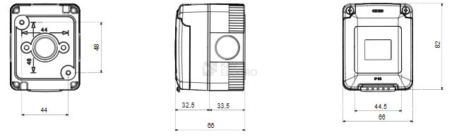 Obrázek produktu Gewiss 27 Combi zásuvka IP55 šedá GW27845 1