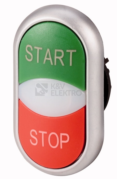 Obrázek produktu Dvojtlačítko se signálkou START/STOP zelená/červená M22-DDL-GR-GB1/GB0 /216702/ 0