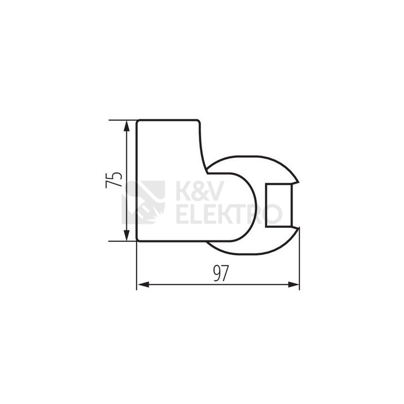 Obrázek produktu Pohybové čidlo Kanlux ALER JQ-30-W 160° 1200W bílé 00460 1