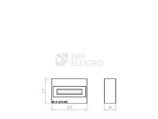 Obrázek produktu Rozvodnice EATON BC-O-1/12-TW-ECO na omítku bílé dveře 12M 281691 1