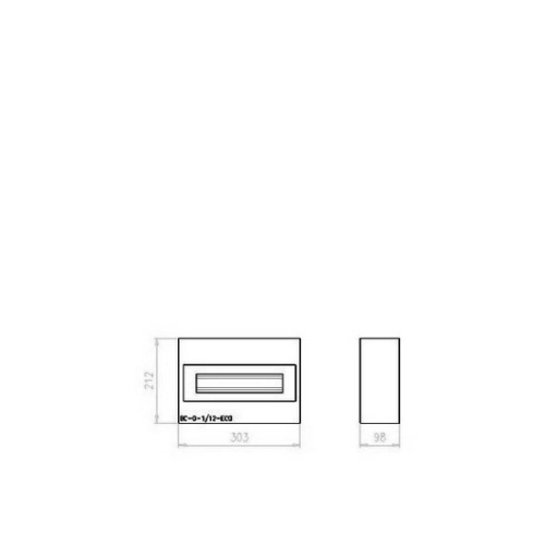 Rozvodnice EATON BC-O-1/12-ECO na omítku průhledné dveře 12M 280347 (obrázek 3)