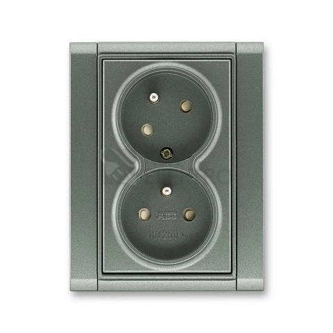 Obrázek produktu ABB Time dvojzásuvka antracitová 5513F-C02357 34 0