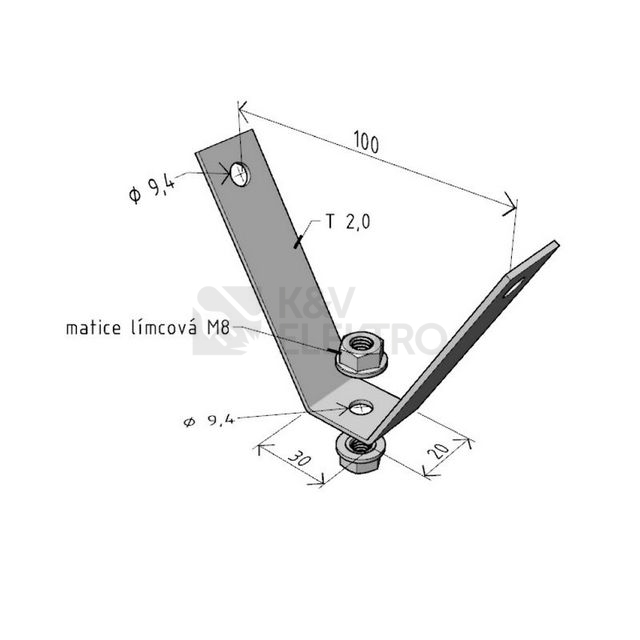 Obrázek produktu Držák žlabu Arkys Merkur 2 DZM 5 GZ ARK-214050 1