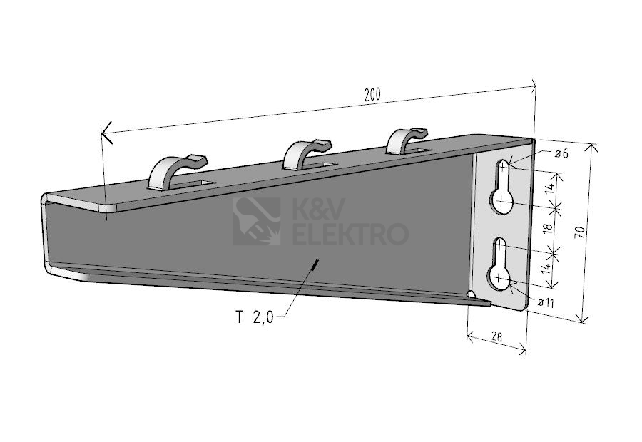 Obrázek produktu Nosník Arkys Merkur 2 NZM 200 GZ ARK-215020 1