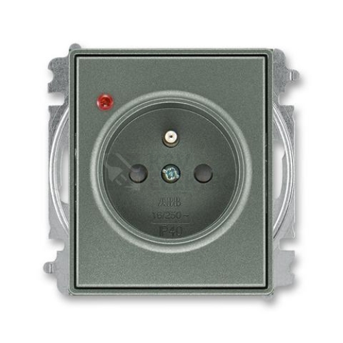 ABB Time, Time Arbo zásuvka antracitová 5599E-A02357 34 s přepěťovou ochranou