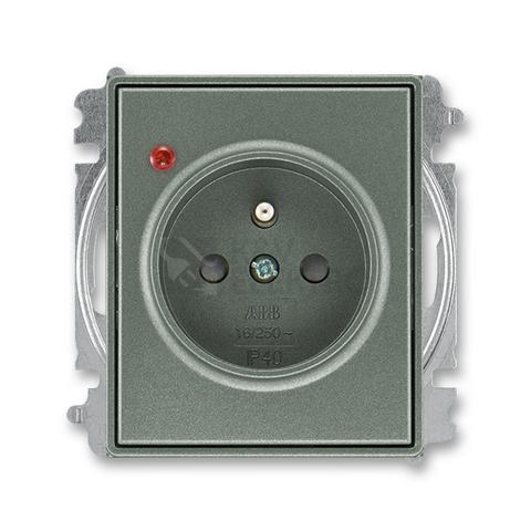 Obrázek produktu ABB Time, Time Arbo zásuvka antracitová 5599E-A02357 34 s přepěťovou ochranou 0