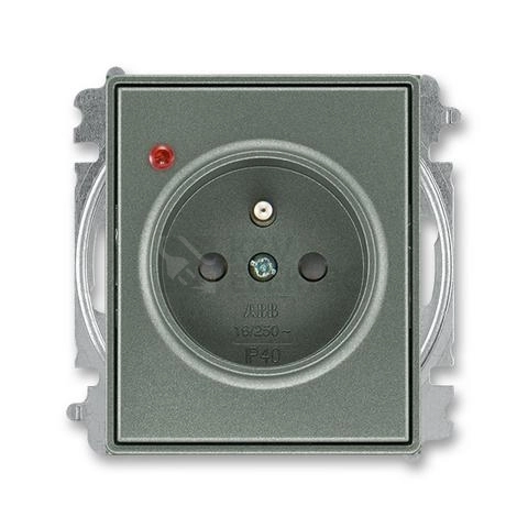 Obrázek produktu ABB Time, Time Arbo zásuvka antracitová 5599E-A02357 34 s přepěťovou ochranou 0