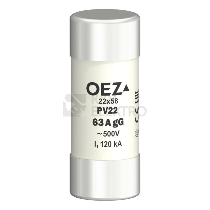 Obrázek produktu Pojistka válcová OEZ PV22 63A gG 0