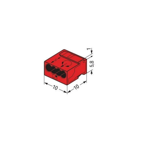 Svorka WAGO 243-804 Micro 4x0,8 (obrázek 3)