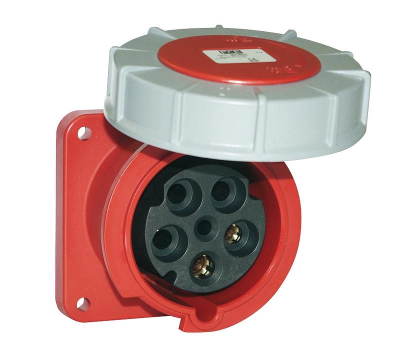 Zásuvka vestavná PCE 335-6 63A/5P/400V IP67