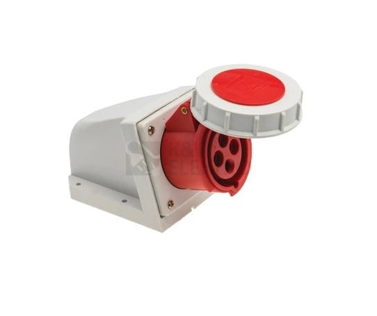 Obrázek produktu Zásuvka nástěnná PCE 1242-6 32A/4P/400V IP67 0