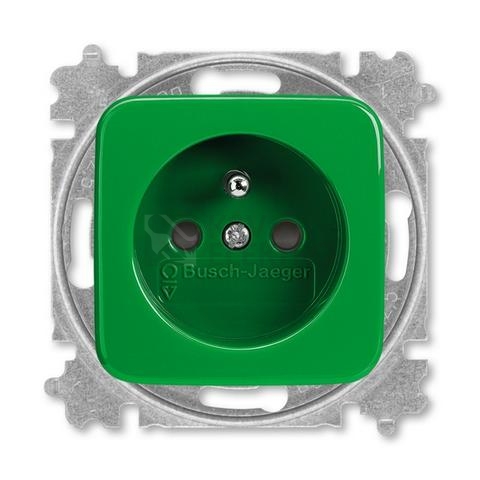 Obrázek produktu ABB Reflex zásuvka zelená 5519B-A02357 Z chráněná s bezšroubovými svorkami 0
