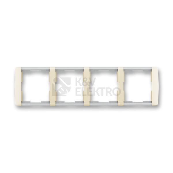 Obrázek produktu ABB Element čtyřrámeček slonová kost/ledová bílá 3901E-A00140 21 vodorovný 0