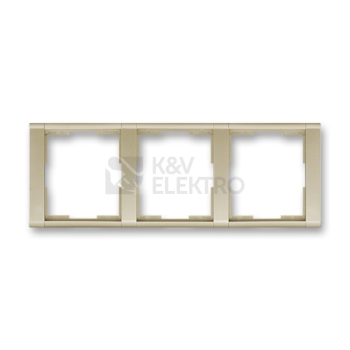 ABB Time trojrámeček šampaňská 3901F-A00130 33 vodorovný