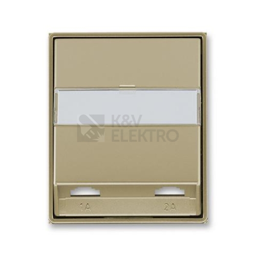 ABB Element,Time kryt zásuvky telefonní dvojnásobné (pro přístroj 5013U) šampaňská 5013E-A00215 33