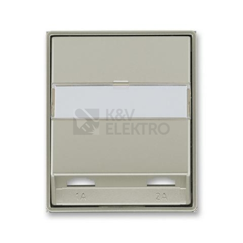 ABB Element,Time kryt zásuvky telefonní dvojnásobné (pro přístroj 5013U) starostříbrná 5013E-A00215 32