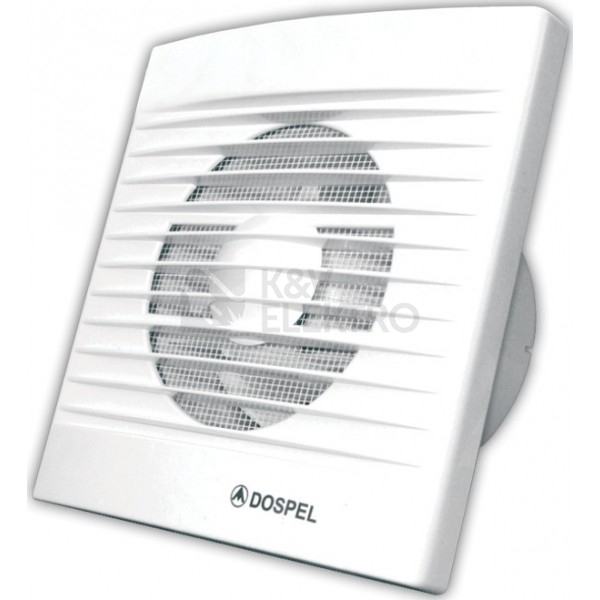 Obrázek produktu Axiální koupelnový ventilátor se zpětnou klapkou a časovým doběhem DOSPEL STYL 100 WC 1020069 0