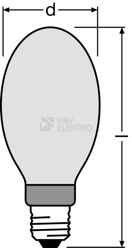 Obrázek produktu Výbojka OSRAM HQI-E 400W/D PRO COATED E40 neutrální bílá 5200K 1