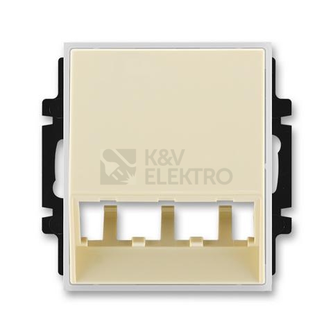 Obrázek produktu ABB Element kryt LED osvětlení nebo datové zásuvky slonová kost/ledová bílá 5014E-A00400 21 pro Panduit Mini-Com 0