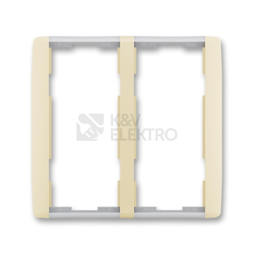 ABB Element 2x dvojrámeček slonová kost/ledová bílá 3901E-A00222 21