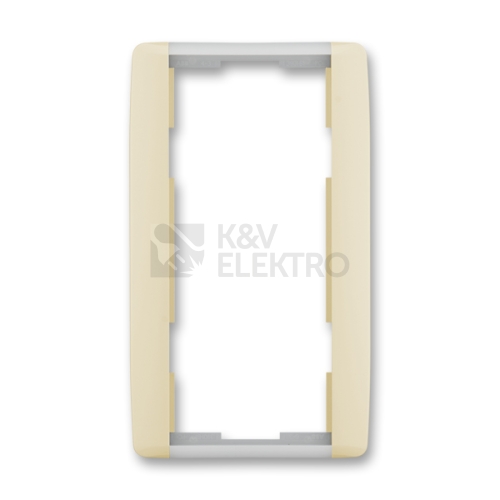 ABB Element dvojrámeček slonová kost/ledová bílá 3901E-A00121 21 svislý