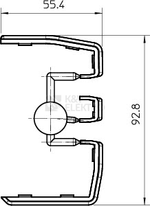 Obrázek produktu Kryt spoje OBO GEK-KS45 6116150 1