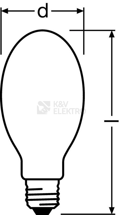 Obrázek produktu Výbojka OSRAM NAV-E 70W/E teplá bílá 2000K 1