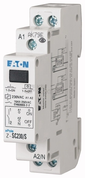 Obrázek produktu Impulzní relé EATON Z-SC230/S s centrální funkcí 265299 0