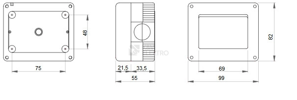 Obrázek produktu Gewiss 27 Combi skříňka IP40 3M šedá GW27003 1