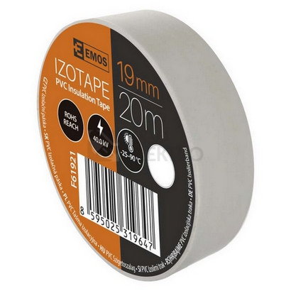 Obrázek produktu Izolační páska EMOS F61921 19mm x 20m bílá 2
