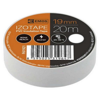 Obrázek produktu Izolační páska EMOS F61921 19mm x 20m bílá 3