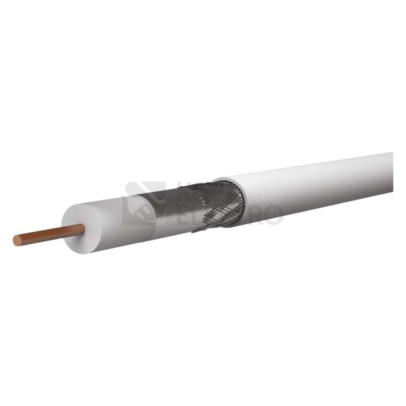 Obrázek produktu Koaxiální kabel CB100F EMOS S5241S bílý 1