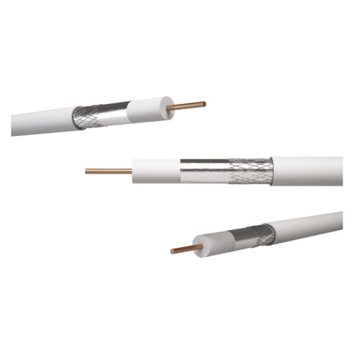 Koaxiální kabel bílý CB50F EMOS S5231S metráž